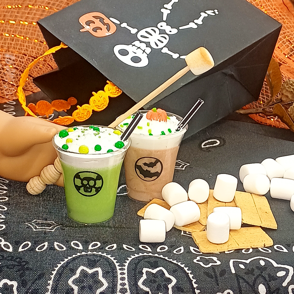 Halloween Doll Food Bundle - 18" Doll Miniatures | 1:3 Scale