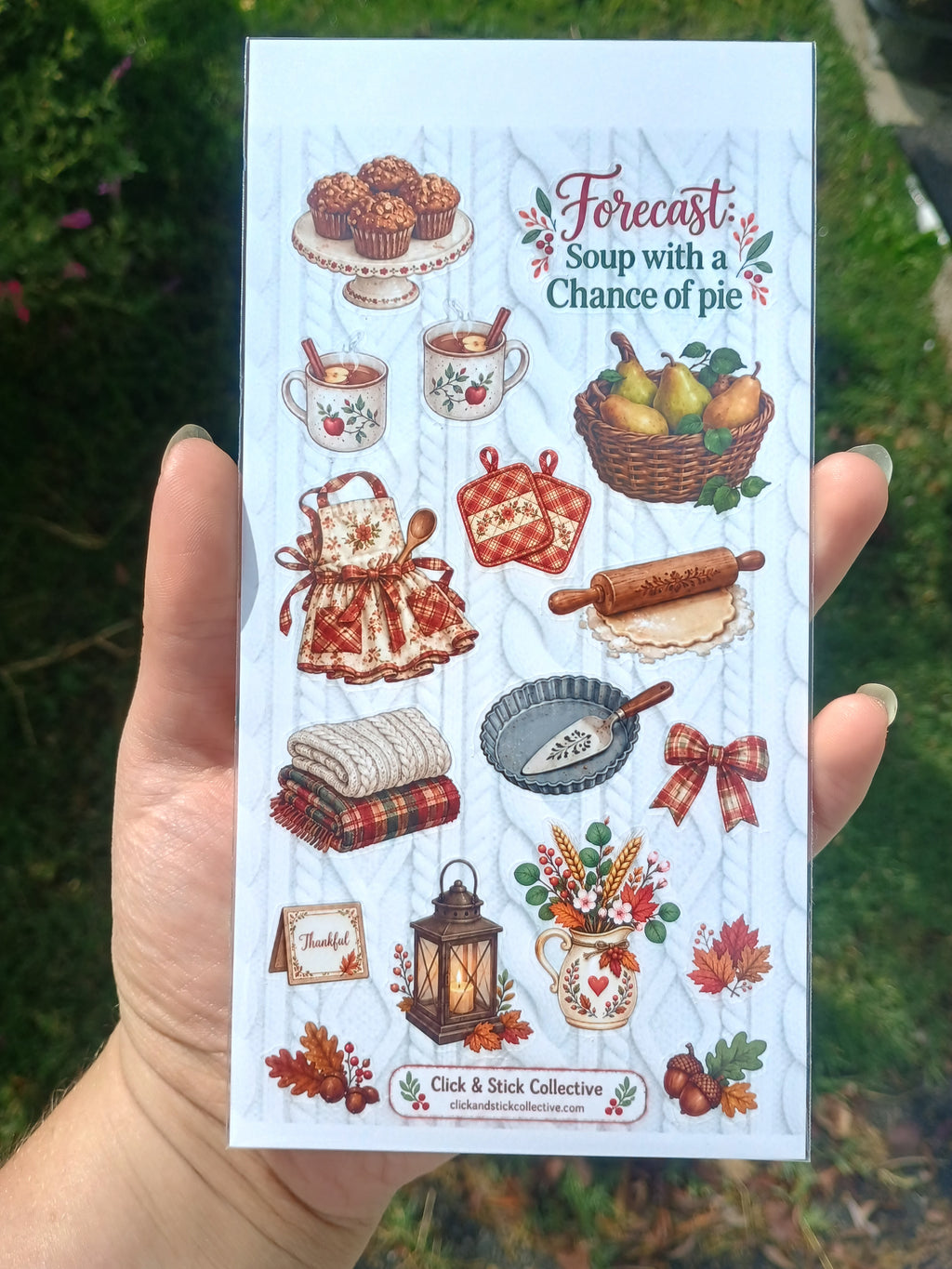 Turkey Dinner | Thanksgiving Food Sticker Sheets