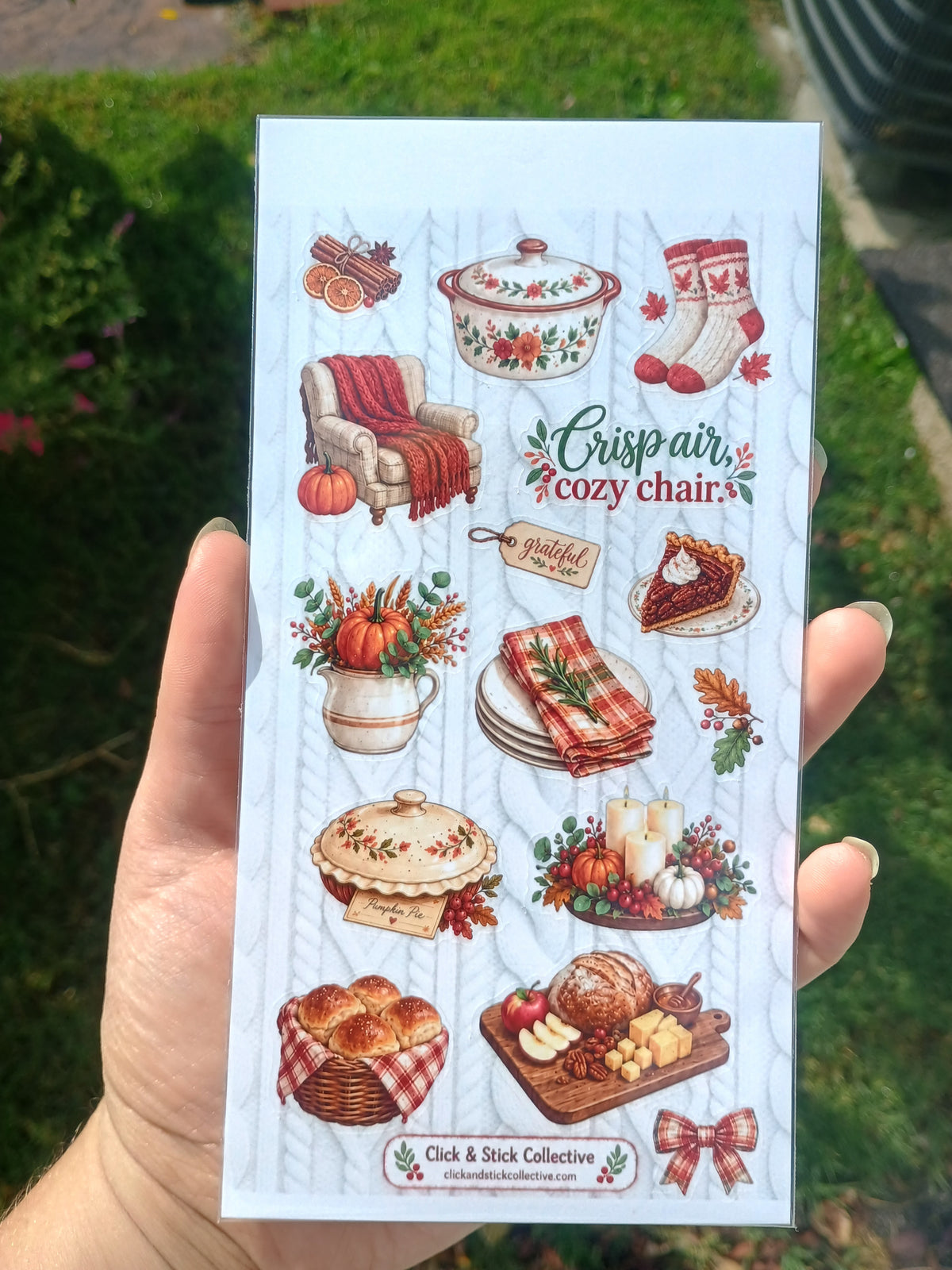 Turkey Dinner | Thanksgiving Food Sticker Sheets