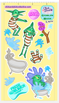 Goblin Bath Character Sticker Sheet
