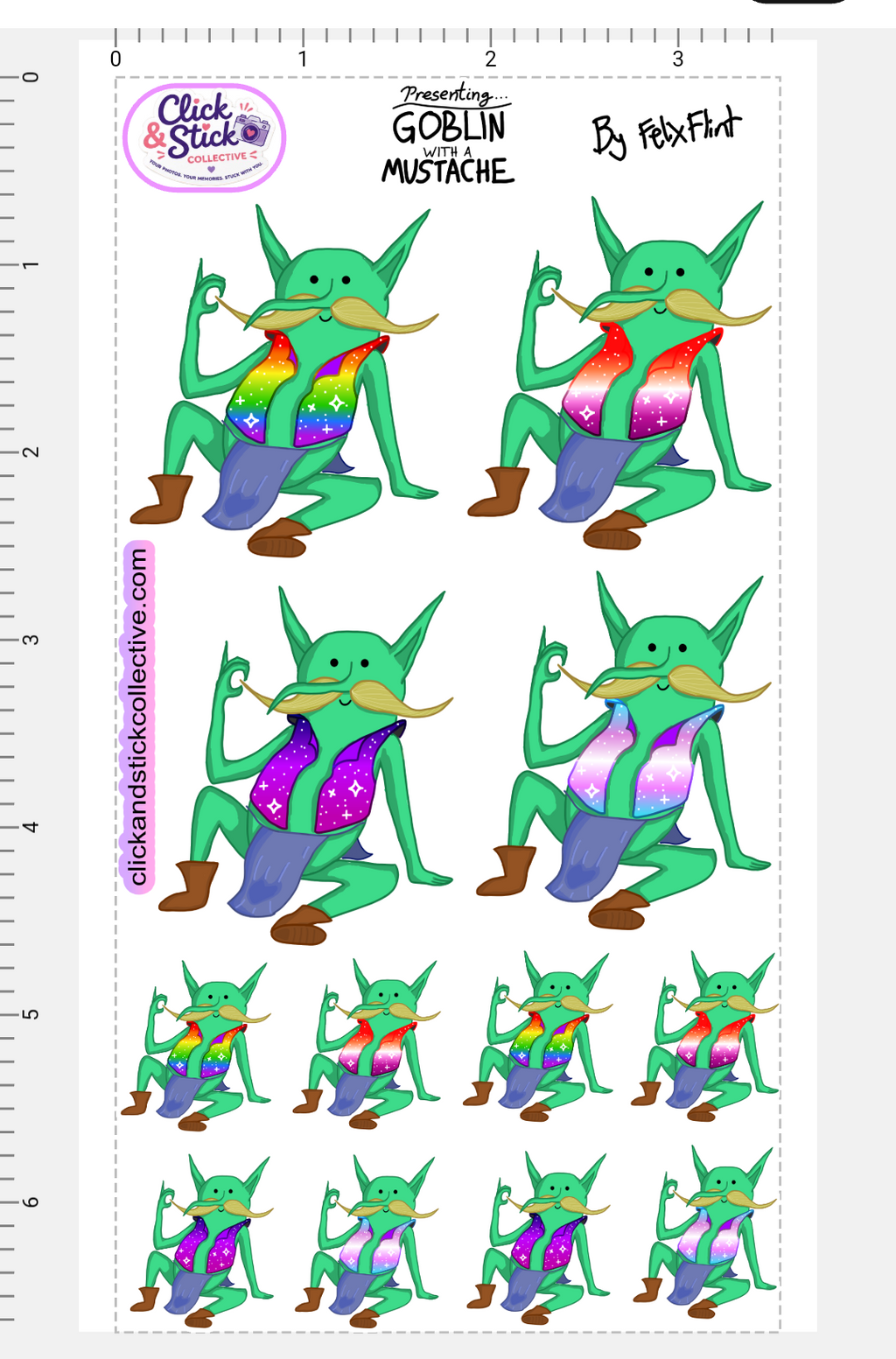 Pride Goblin | Sticker Sheet