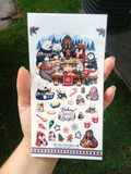 Arctic Cookie Bakers | Cute Christmas Animal Sticker Sheet