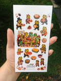 Frogsgiving Sticker Sheet | Cute Frog Thanksgiving Stickers