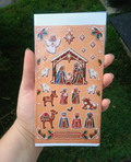 Gingerbread Nativity Sticker Sheet | Christian Christmas Stickers