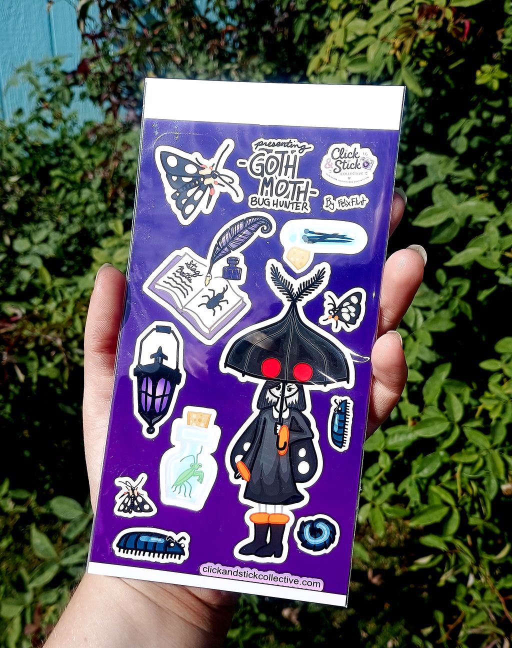 Goth Moth | Sticker Sheet